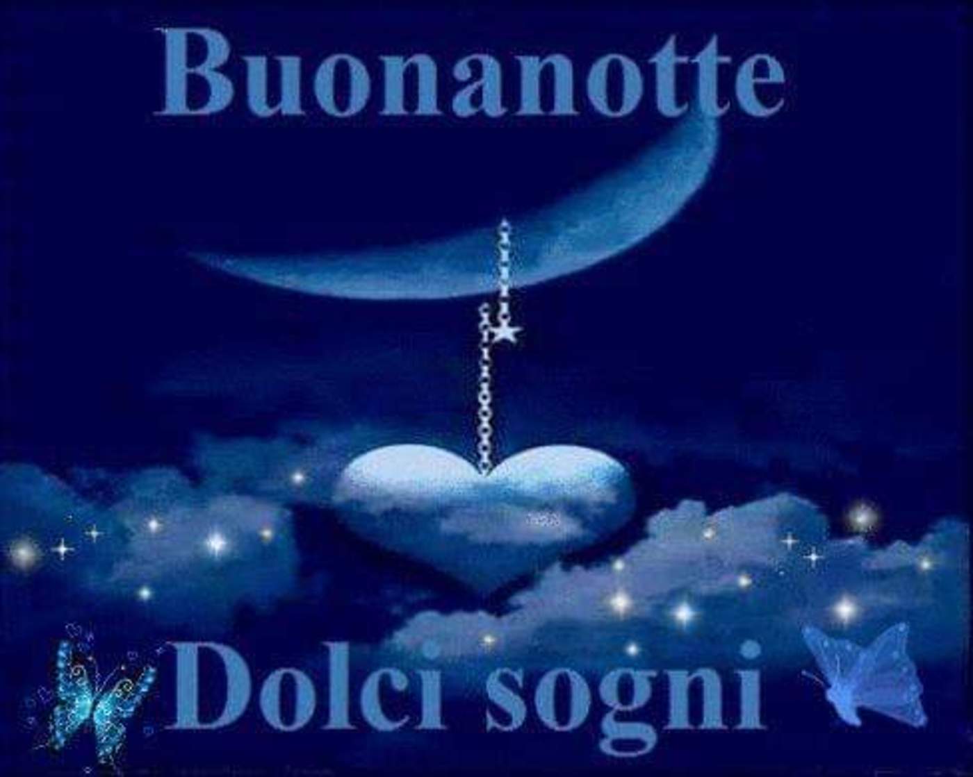 Buonanotte gif glitter gratis