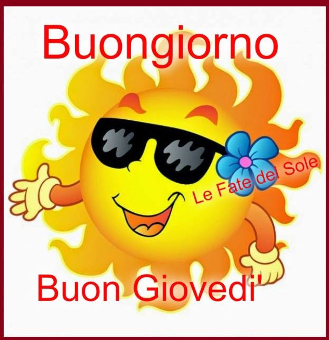 Buongiorno Buon Giovedì immagini col sole 147