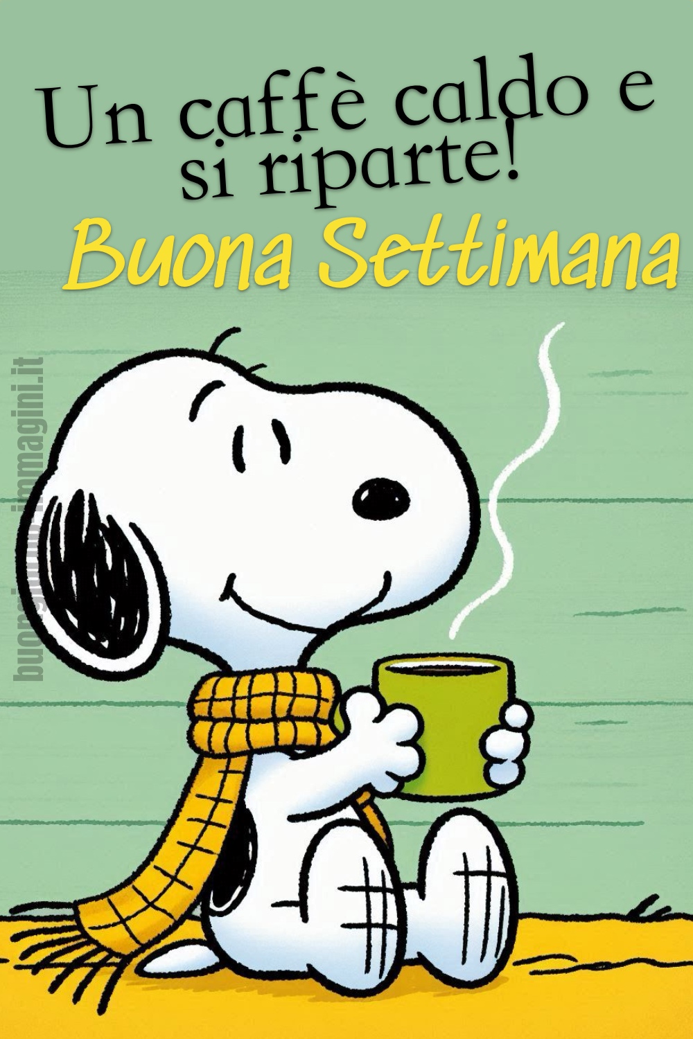 Un caffè caldo e si riparte! Buona Settimana