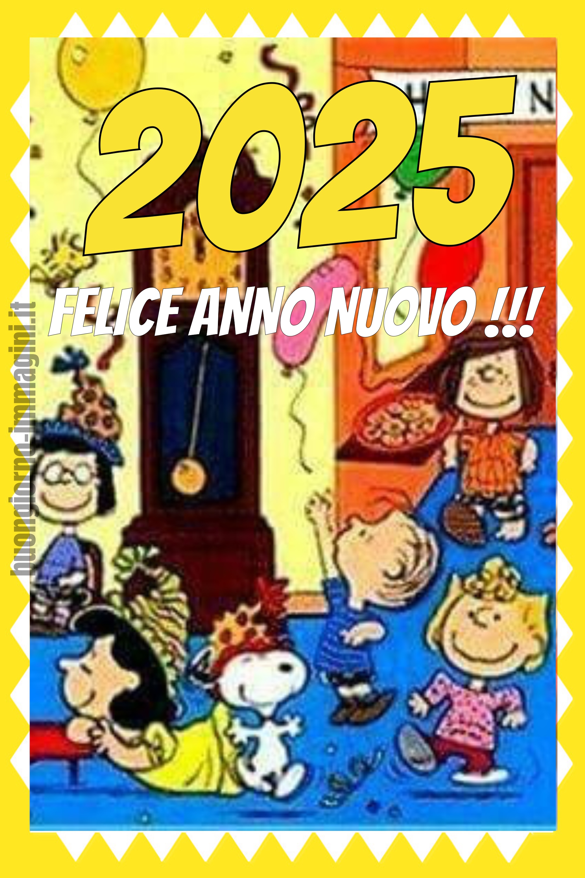 2025 Felice Anno Nuovo! (Snoopy ed i suoi amici)